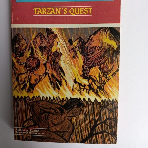 Edgar Rice Burroughs TARZAN Ballantine 1960s Vintage Novels Lot of Six - Picture 12 of 16